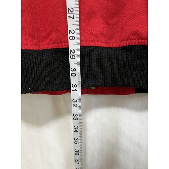 Basic Code Mens Jacket Red Size 2XL Full Zip Patches Hoodie 100% Cotton - Picture 14 of 14